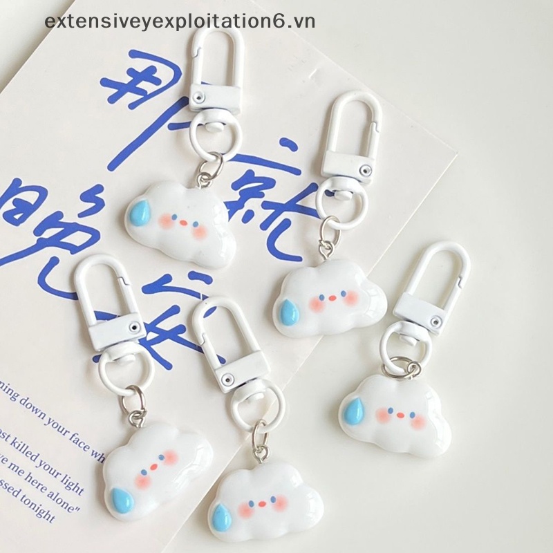 Móc Khóa Xe Hơi Hình Đám Mây Dễ Thương