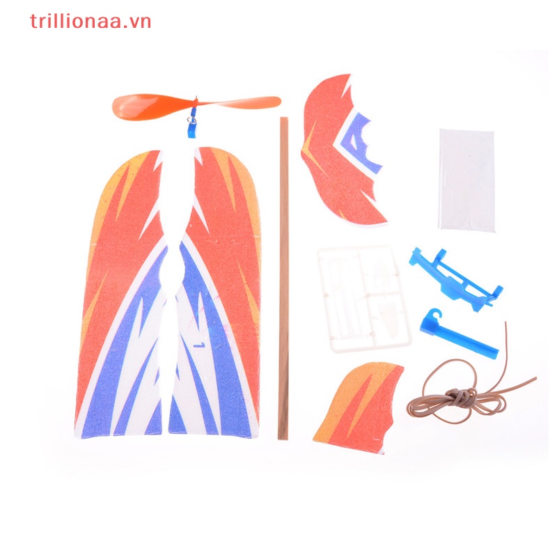 Bộ Mô Hình Máy Bay Trillionaa Bằng Cao Su Đàn Hồi DIY