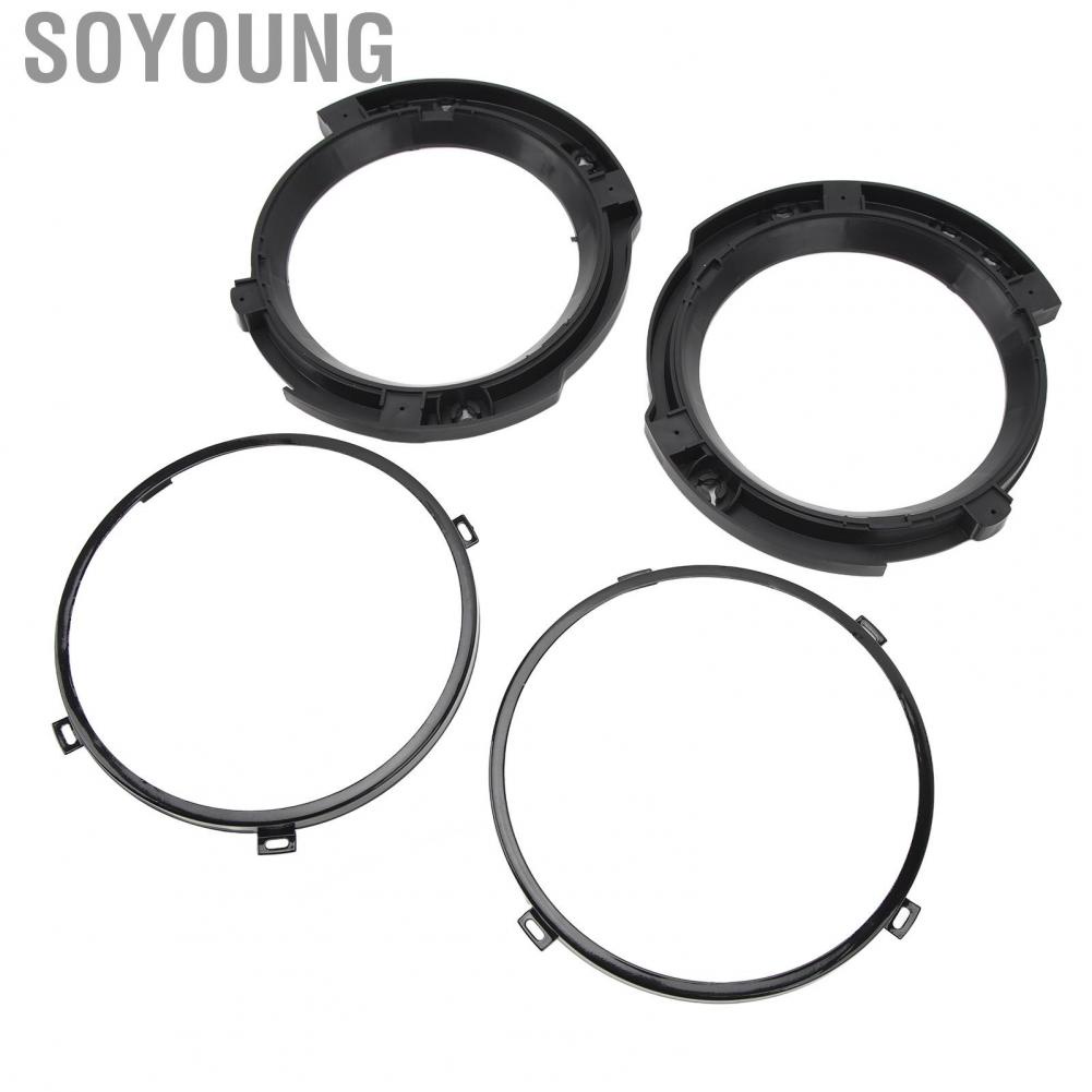 Soyoung Car Headlamp Mounting Bracket Ring Trim Headlight Stable 7 Inch for Wrangler JK 2007 To 2018
