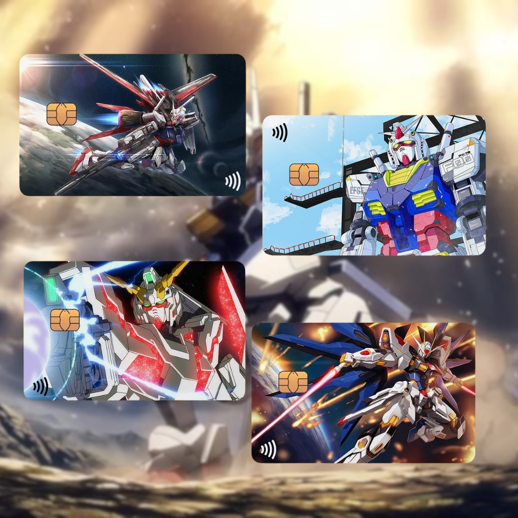 Sticker Dán Thẻ ATM GUNDAM (Series 4) - Miếng Dán ATM - Skin Card - Chất Liệu Chống Xước - Chống Nước
