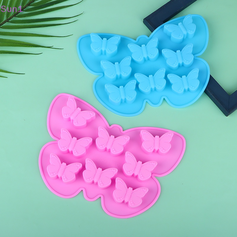 1 Khuôn Làm Đá / Xà Phòng Bằng Silicone Hình Bướm DIY Sun1 &gt;