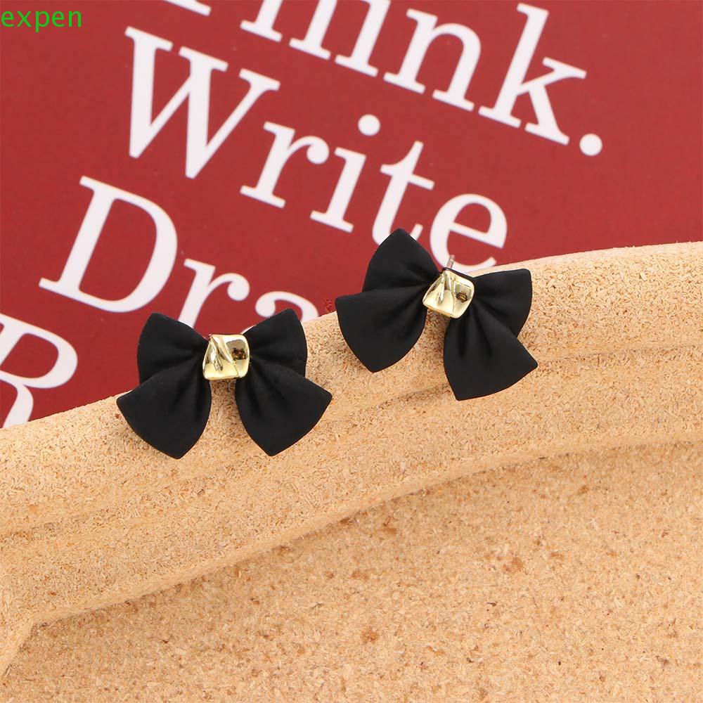 EXPEN Bông Tai Mạ Bạc 925 Kiểu Dáng Tối Giản Phong Cách Retro