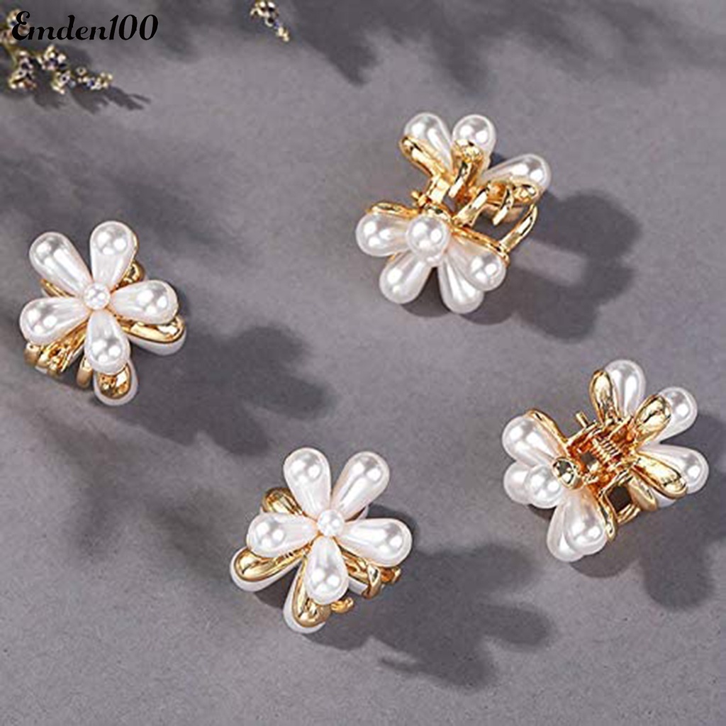 Kẹp Tóc Hình Hoa Đính Ngọc Trai Nhân Tạo Thời Trang