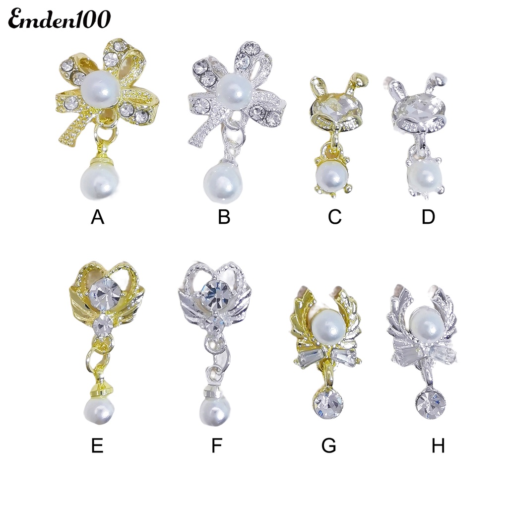 1 Túi Phụ Kiện Trang Trí Móng Tay 3D Xinh Xắn