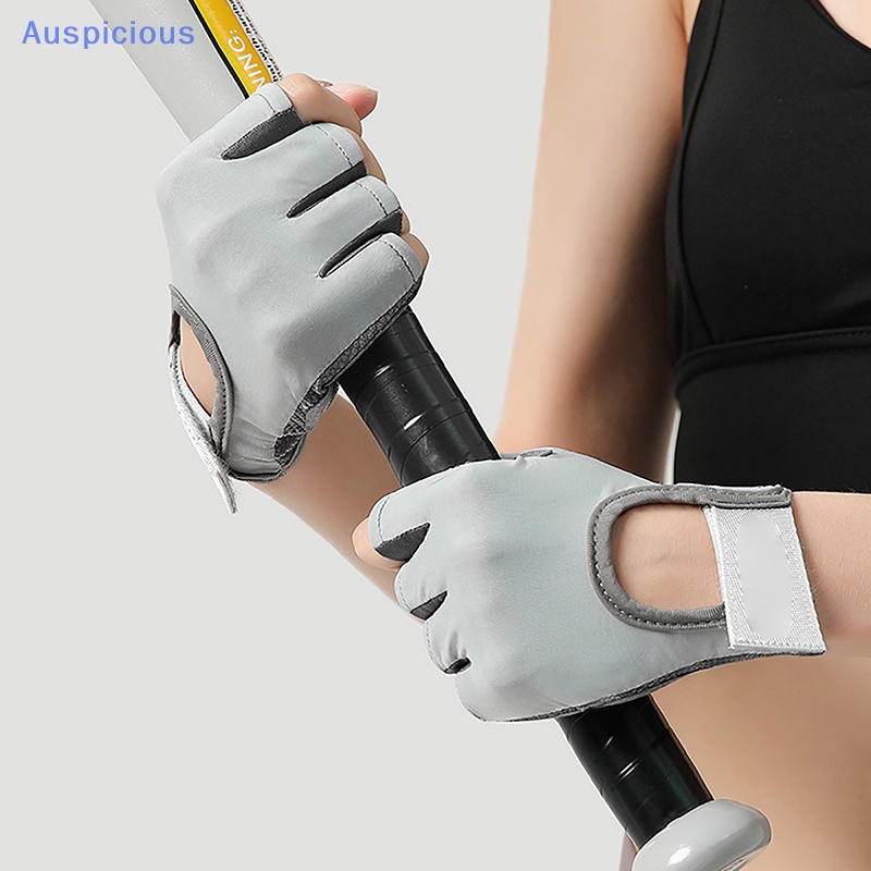 1 Đôi Găng Tay Thể Thao Nửa Ngón Chống Trượt Thoáng Khí