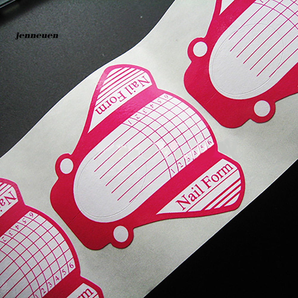 Set 100 Miếng Dán Hỗ Trợ Nối Dài Đầu Móng Tay Acrylic UV DIY