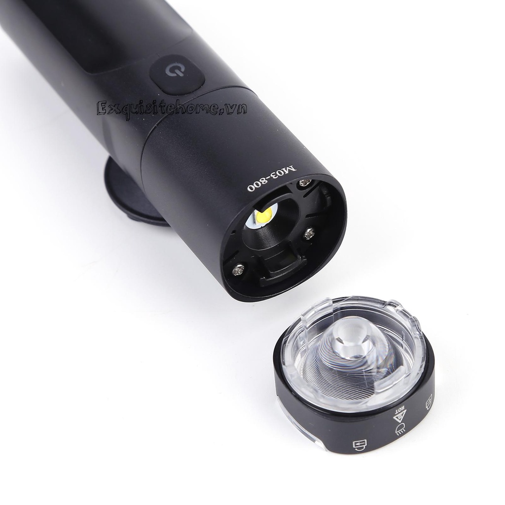 Đèn Pha Xe Đạp USB 5V 2500mAh Siêu Sáng