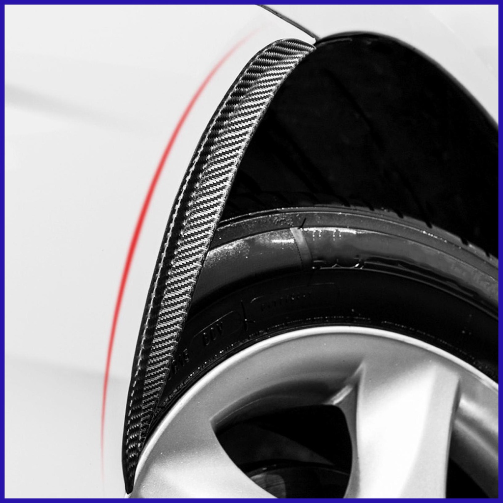 Dải Cao Su Sợi Cacbon Chống Va Chạm Dán Viền Bánh Xe Hơi