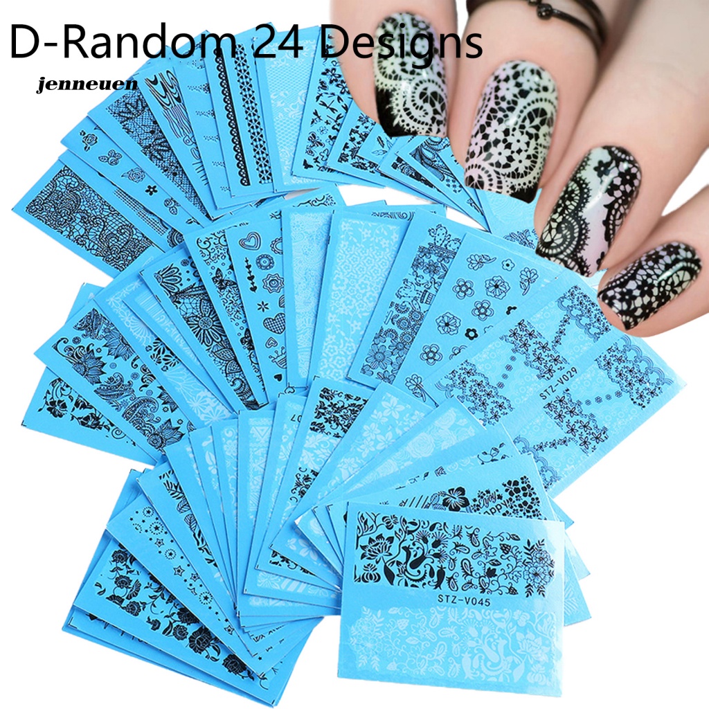 Bộ 24 Miếng Dán Móng Tay Siêu Mỏng Thời Trang