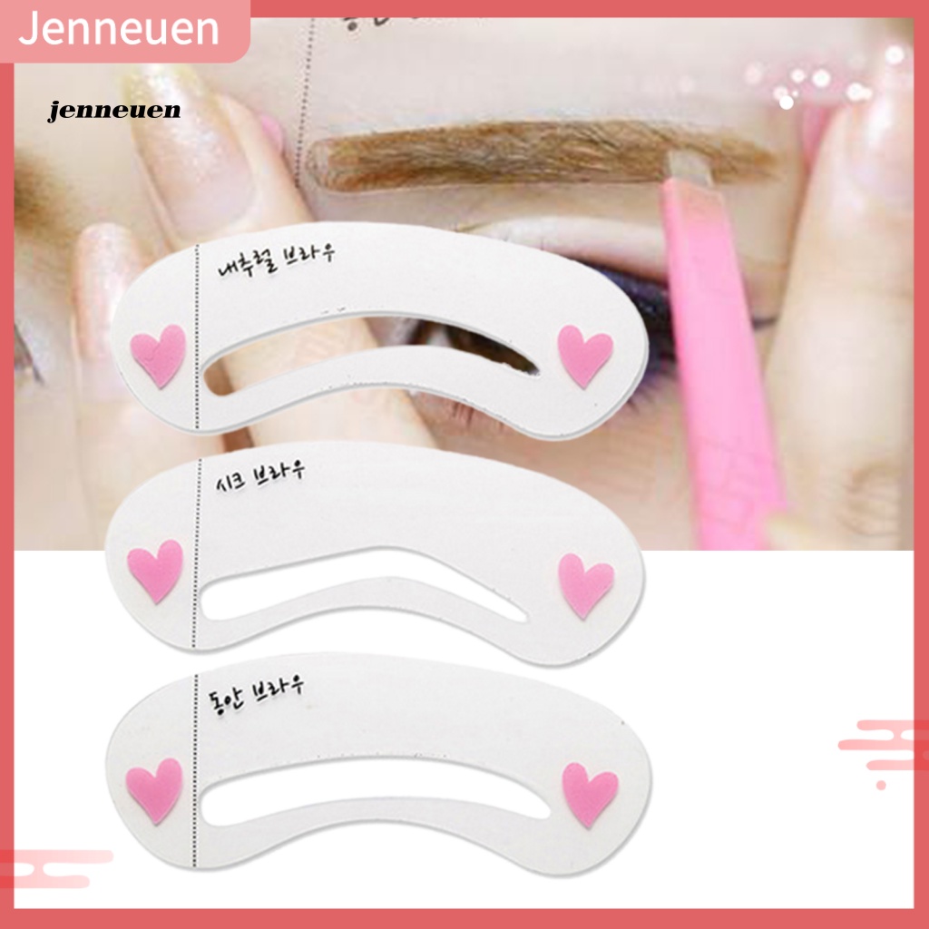 Set 3 Khuôn Kẻ Lông Mày Cổ Điển Dành Cho Trang Điểm Tại Nhà