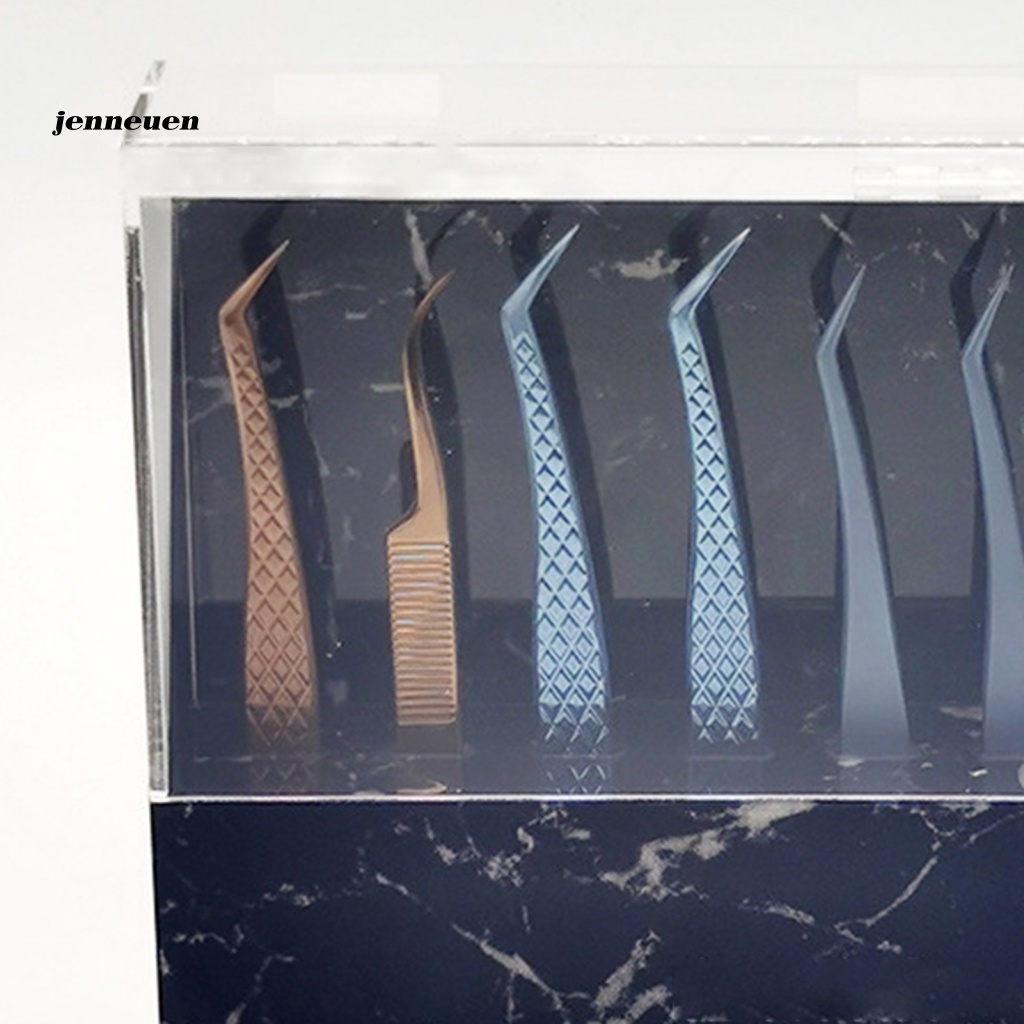 Giá Đỡ Lông Mi Giả Kèm Nhíp Chống Bụi Có Thể Tái Sử Dụng