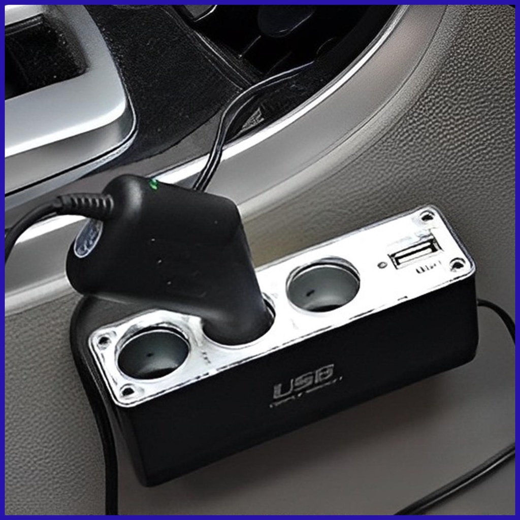 Bộ Sạc Nhanh USB 12V 1 Cho 3 Cầu Chì Tích Hợp Mạch Bảo Vệ