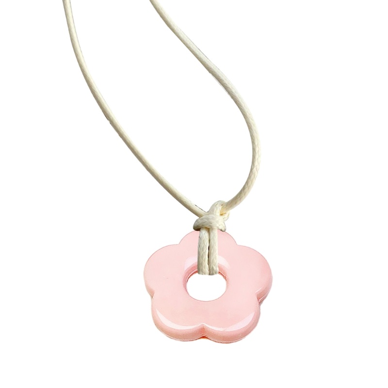 Vòng cổ Mặt Hoa acrylic Đơn Giản Thời Trang y2k nec