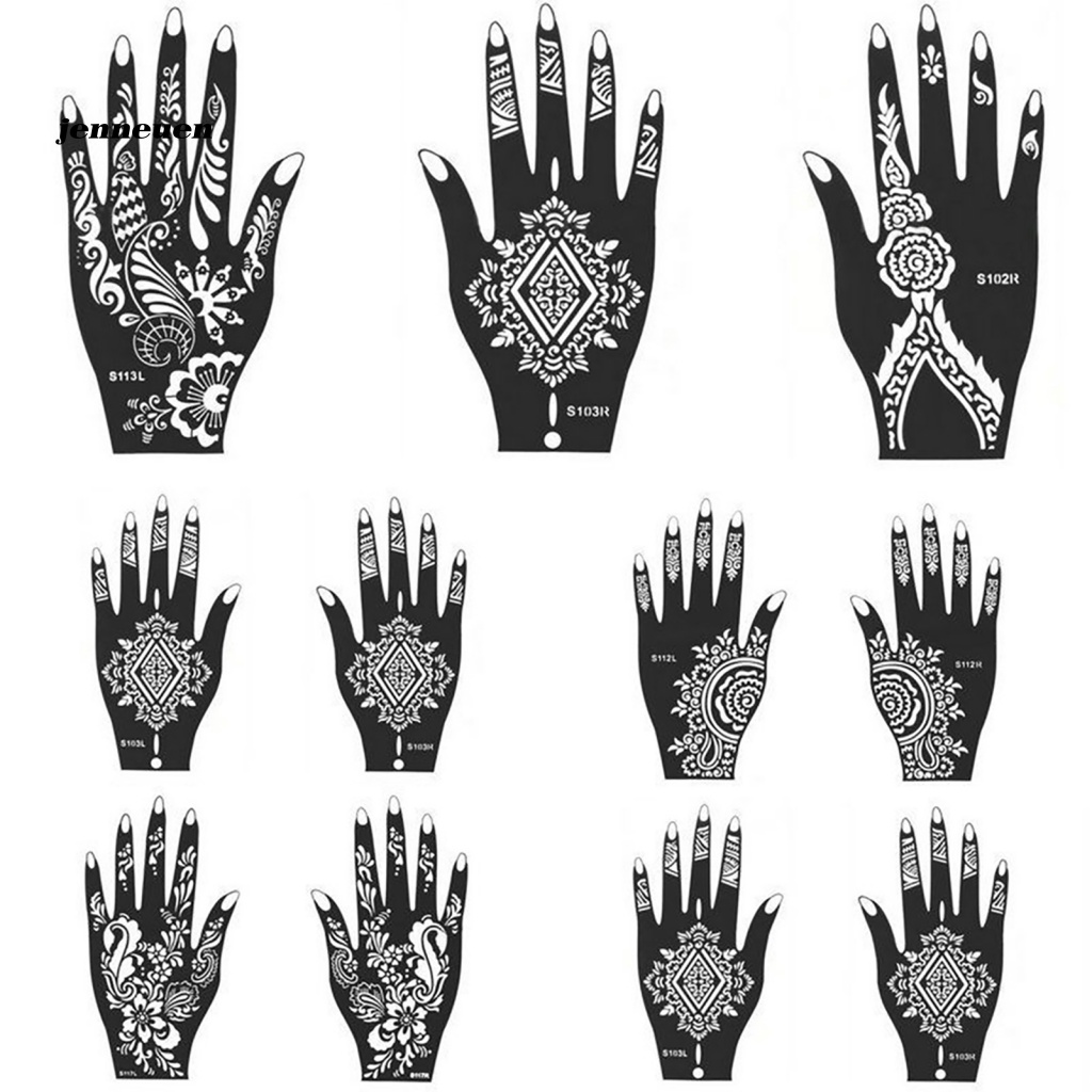 Hình Xăm Tạm Thời Henna Mehndi Ấn Độ Cho Nữ