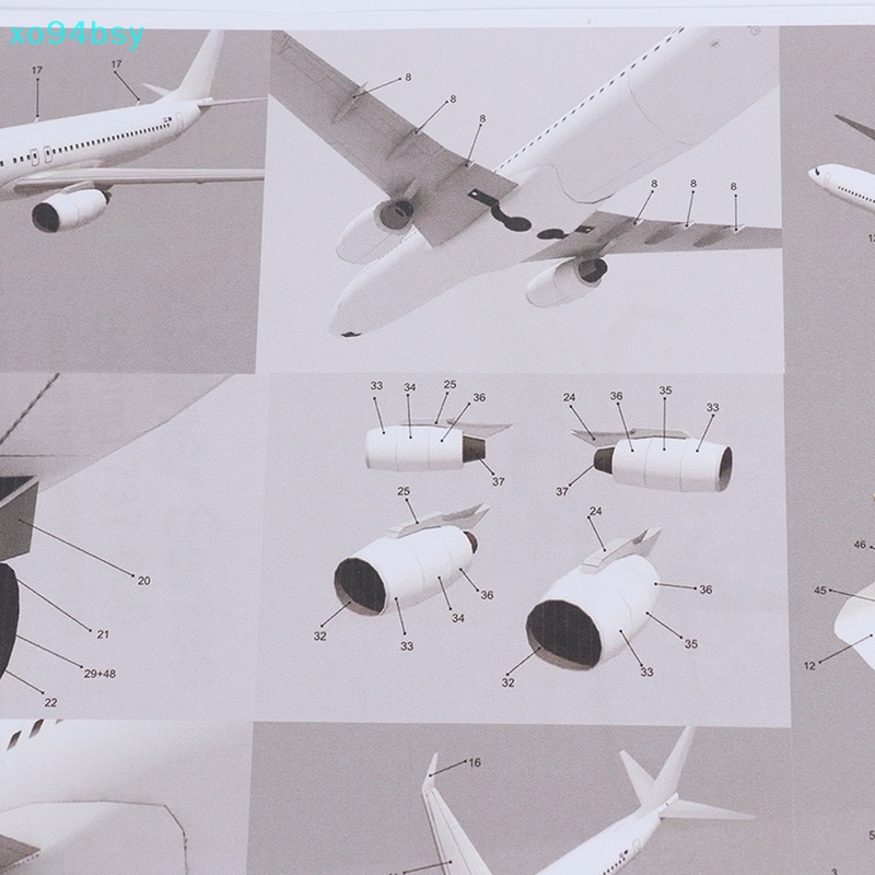 Mô Hình Máy Bay 3D Tự Lắp Ráp 737-800 Tỉ Lệ 1: 100 XO94BSY