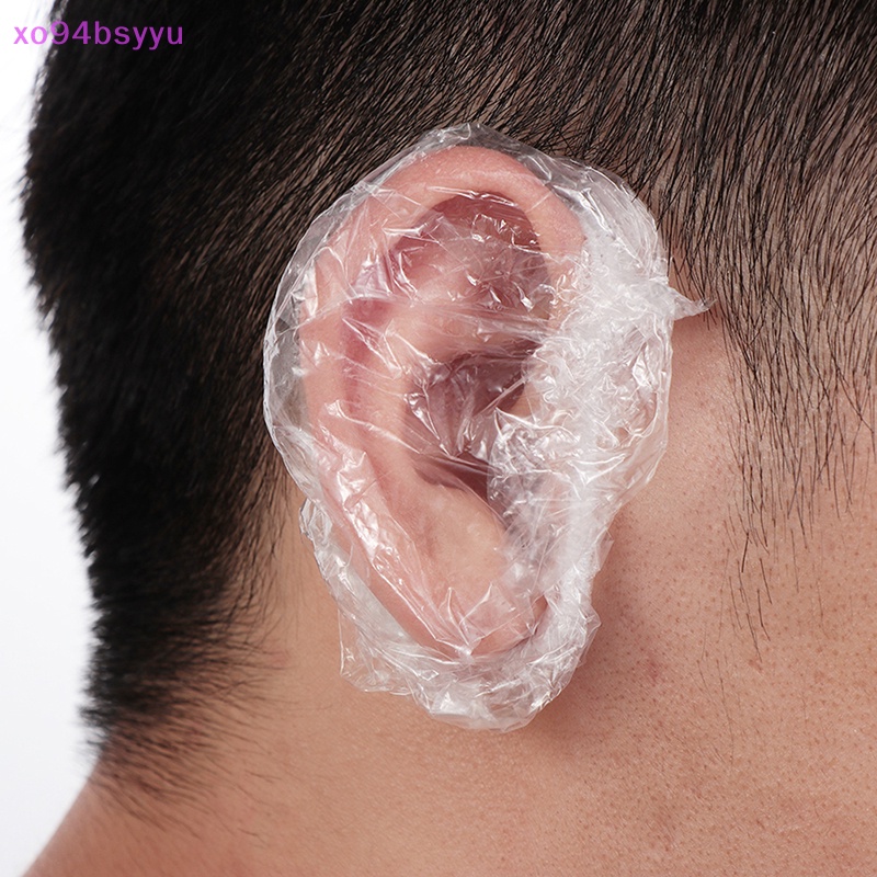 Set 100 Túi Bọc Tai Chống Thấm Nước Xo94Bsyu Tiện Dụng Khi Tắm / Nhuộm Tóc