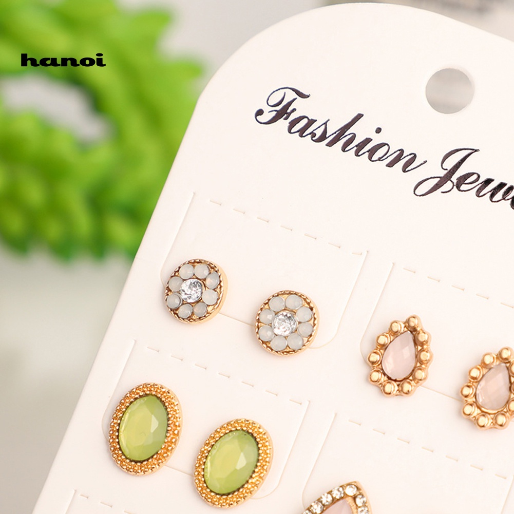 6 Đôi Bông Tai Thời Trang Nữ Tính