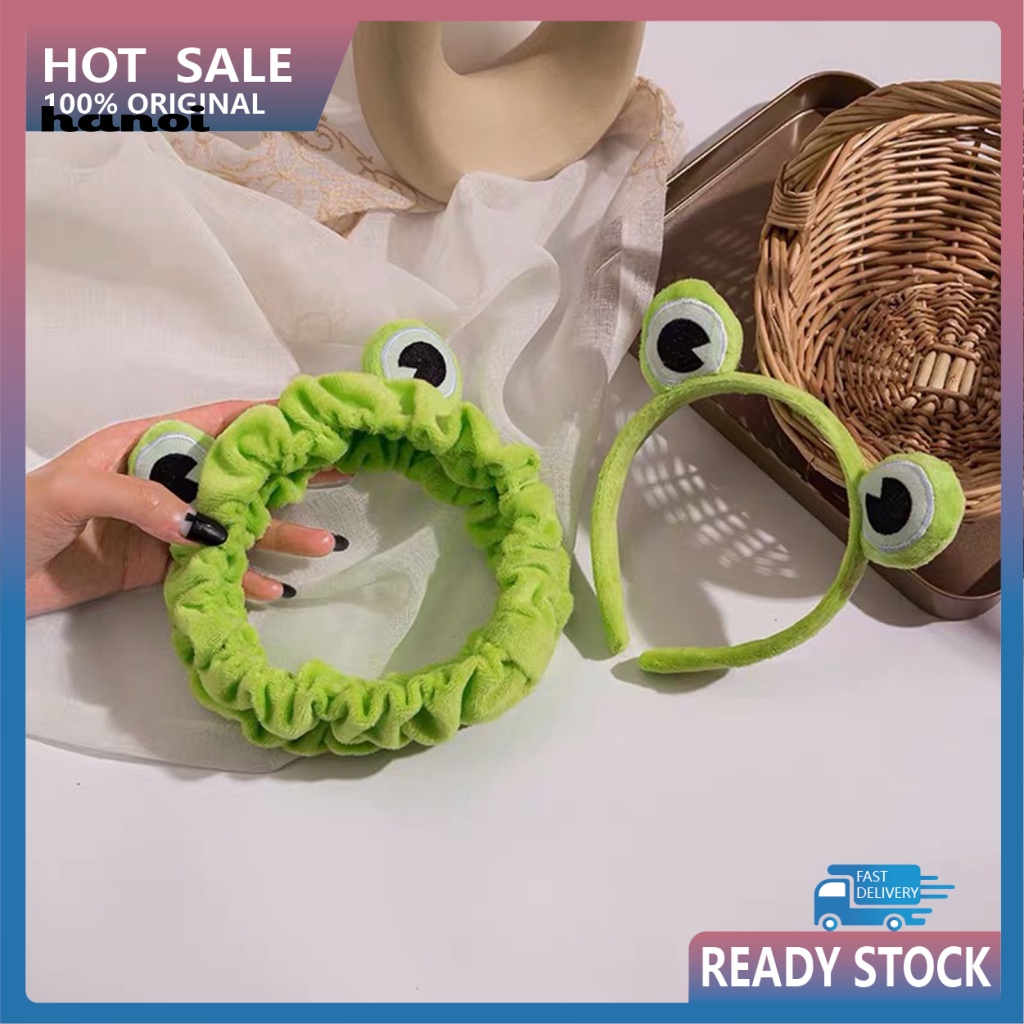 Set 2 Kẹp Tóc Co Giãn Hình Chú Ếch Vui Nhộn Cho Nữ