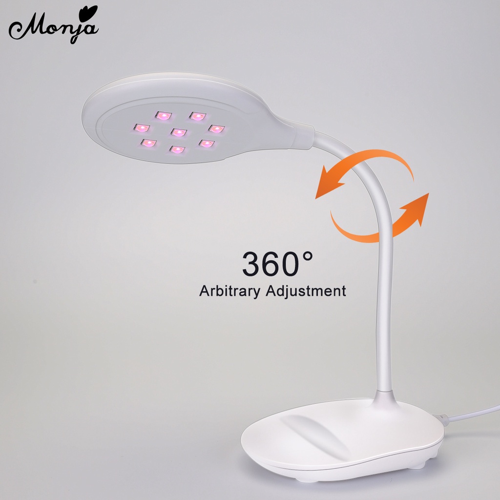 Monja Đèn LED UV 8 Bóng Chuyên Dụng Hong Khô Sơn Móng Tay Nhanh Chóng