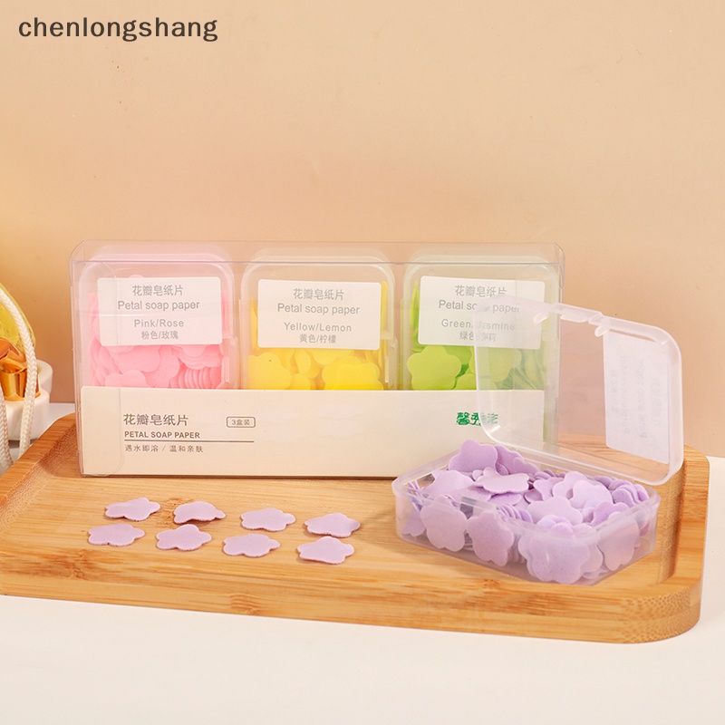 1 Hộp Giấy Xà Phòng Rửa Tay chenlongshang Làm Sạch Da Tay Có Mùi Thơm