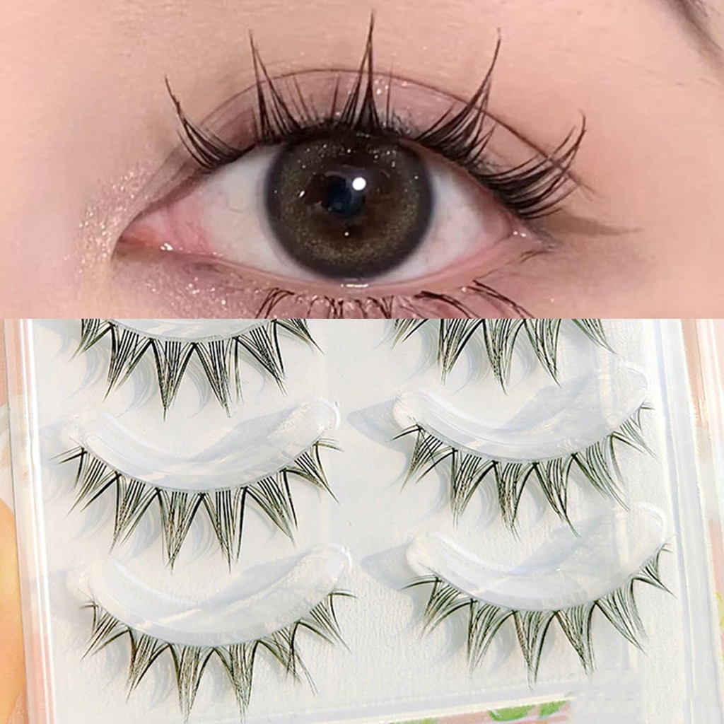 Bộ 5 Cặp Lông Mi Giả Cong Dày Tự Nhiên Phong Cách Nhật Bản SM9E