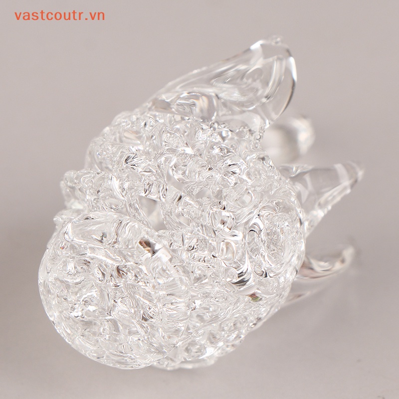 1 Bức Tượng Thiên Nga Bằng Thủy Tinh Pha Lê Để Bàn Trang Trí Nội Thất