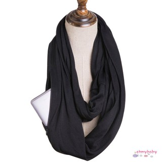 Convertible Journey Infinity Scarf With Pocket Multi-use Scarf With Pocket