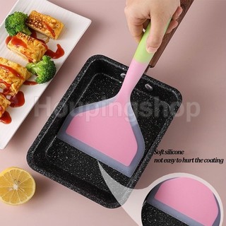  Xẻng Chiên Thức Ăn Bằng Silicone Chống Dính Bản Rộng Tamagoyaki
