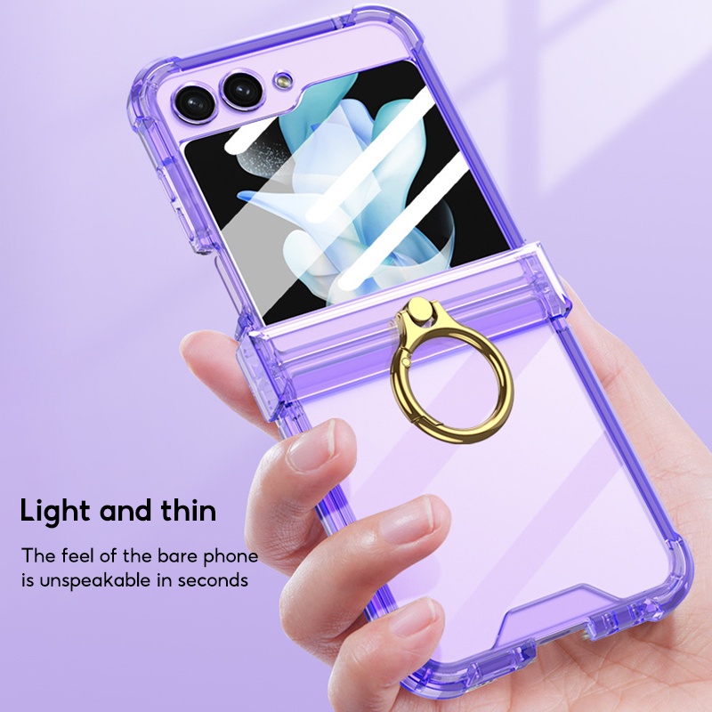 Ốp Lưng Chất Liệu TPU Silicone Trong Suốt Cho Samsung Galaxy Z Flip 5 Samsung Z Flip 5 Coque
