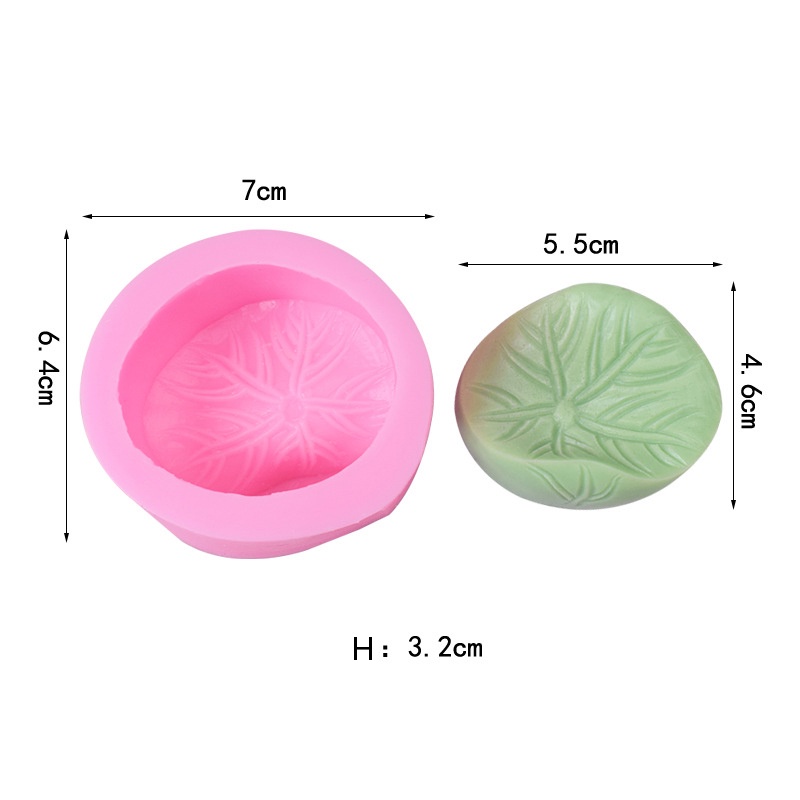 Khuôn Silicone Tạo Hình Làm Bánh Kẹo Hình Lá Sen Diy