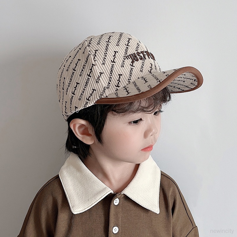 Mũ Lưỡi Trai Vải Nhung Họa Tiết Thêu Phong Cách Hàn Quốc Cho Bé