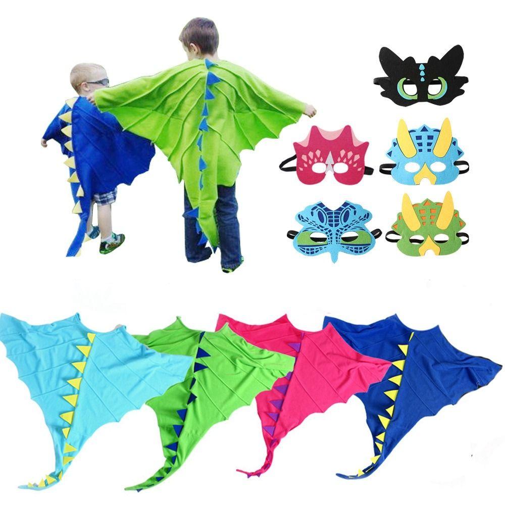 Wttle animal costume cape, cosplay props masquerade dinosaur animal, cartoon dinosaur cloak dress up cosplay costume girls boys