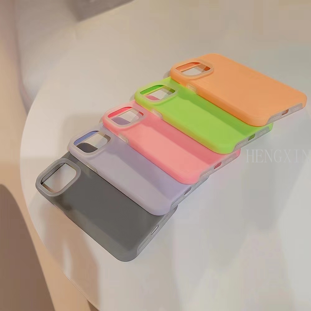 Ốp Điện Thoại silicone Mềm Màu Trơn Chống Rơi Cho iphone 14 promax 11 12 13 15 pro max