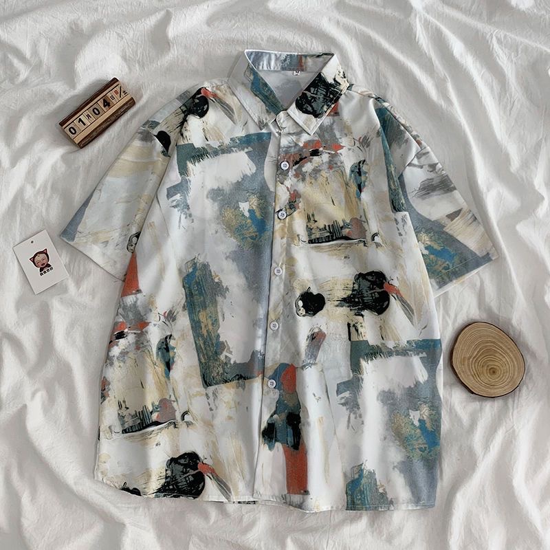 Áo Sơ Mi Chiffon Tay Lửng In Họa Tiết Hoa Thời Trang Hàn Quốc Dành Cho Nữ