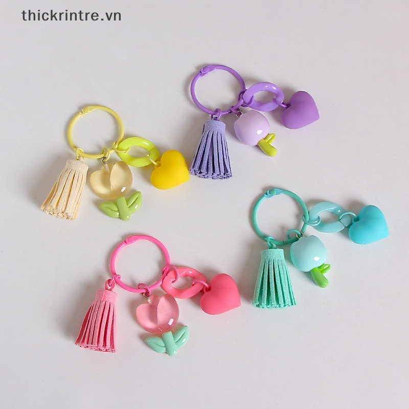 Móc Khóa Hình Hoa Tulip Thời Trang Độc Đáo