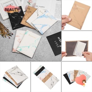 Bìa hộ chiếu bằng da PU chống nước họa tiết cẩm thạch thời trang