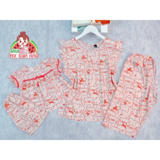 Set lanh mẹ bé lửng mặc nhà, chất tole 2 da loại 1 shop mẹ dưa hấu