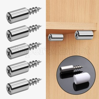 Đinh ốc chữ thập tự dính kèm giá đỡ cao su đa năng hỗ trợ chia ngăn tủ / kính / ốc vít