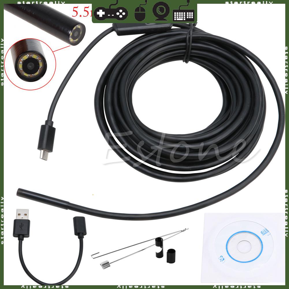 Dây Camera Nội Soi Android Chống Nước 6LED 5 5mm 7mm 1M 2M 5M