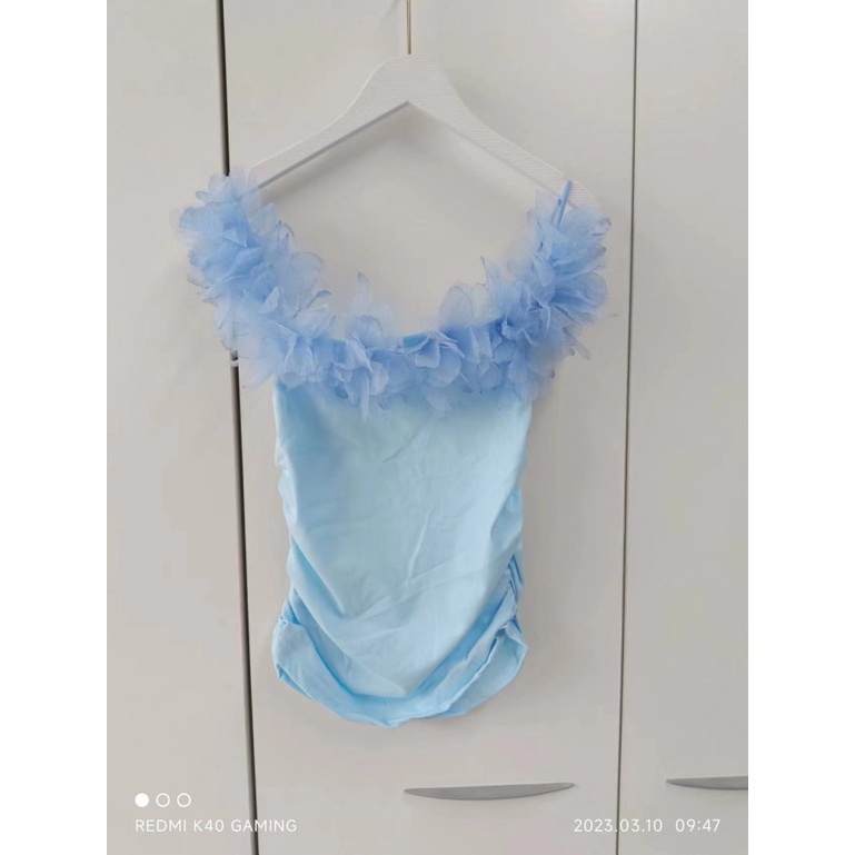 One Áo Nữ Hai Dây Dáng Chữ A Họa Tiết Hoa Thời Trang Quyến Rũ