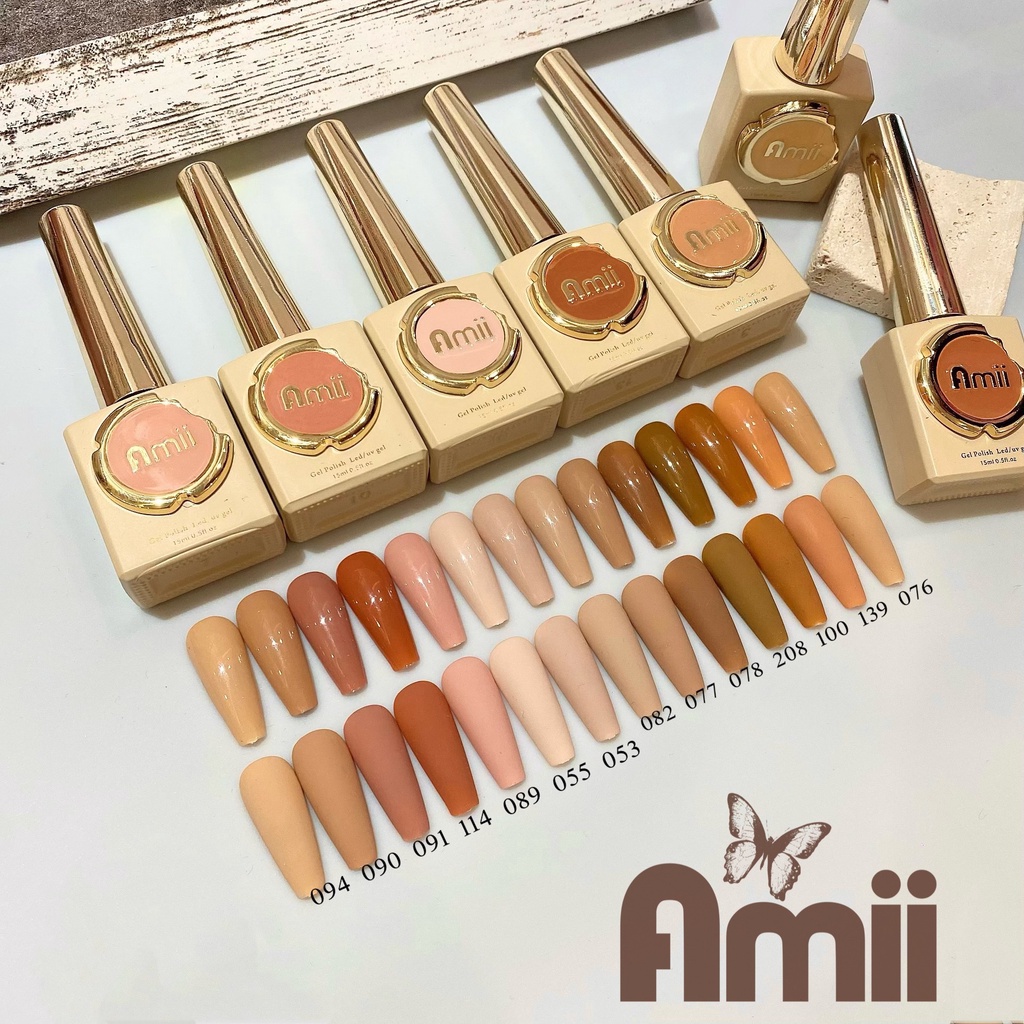 Sơn gel Amii bảng từ 41-80 - sơn gel- đồ nails nhật quyên