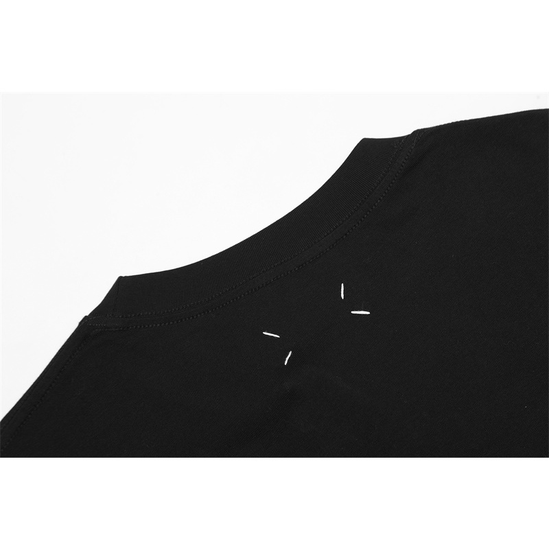 Áo Thun Cotton Tay Ngắn Dáng Rộng In Hình MAISON MARGIELA Kỹ Thuật Số Thời Trang Unisex