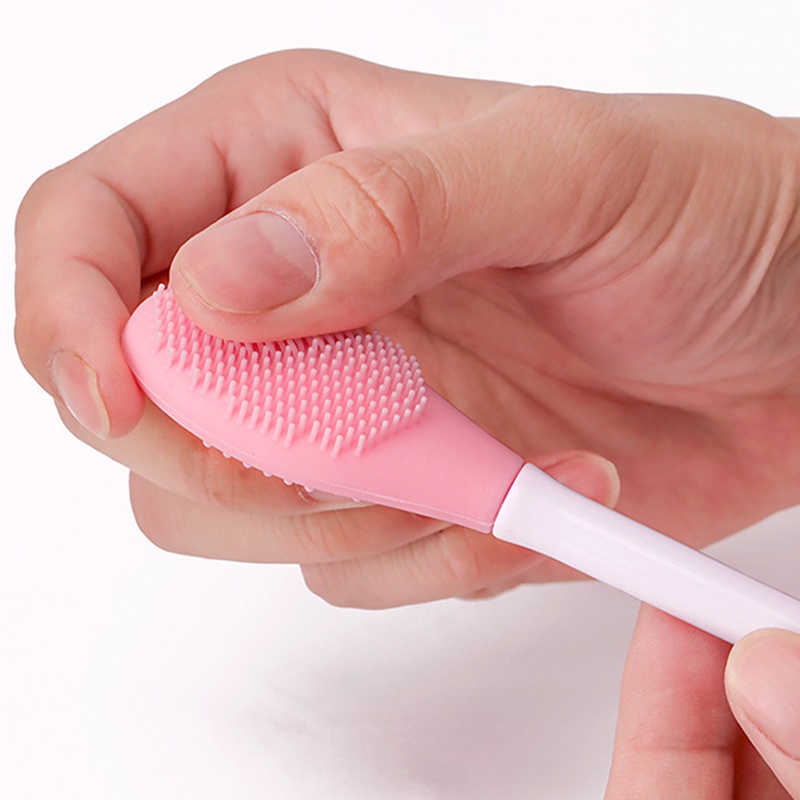 Cọ Silicone Hai Đầu Dùng Vệ Sinh Mặt / Cọ Bùn DIY Có Thể Tháo Rời Tiện Lợi