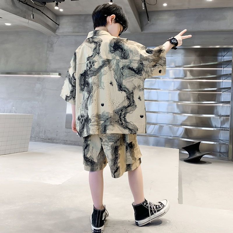 Áo Sơ Mi Ngắn Tay Thời Trang Mùa Hè Mới 2023 Dành Cho Bé Trai 5-6 - 7-8 - 9-10 - 11-12 - 13-14 Tuổi