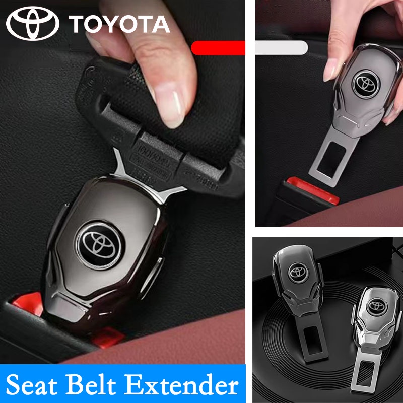 Set 1 / 2 Chốt Khóa Dây An Toàn Nối Dài Cho Xe Hơi Toyota TRD Vios Wigo Rush Wish Corolla Cross Veloz Yaris Ativ Revo Innova