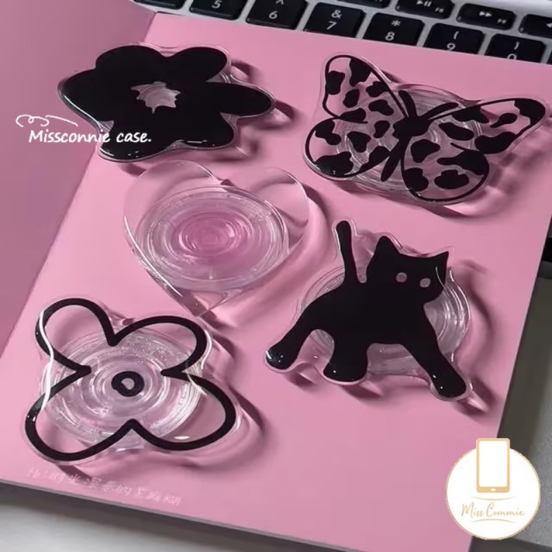 Giá Đỡ Điện Thoại Hình Thỏ / Hoa / Bướm / Trái Tim Màu Gradient Thời Trang