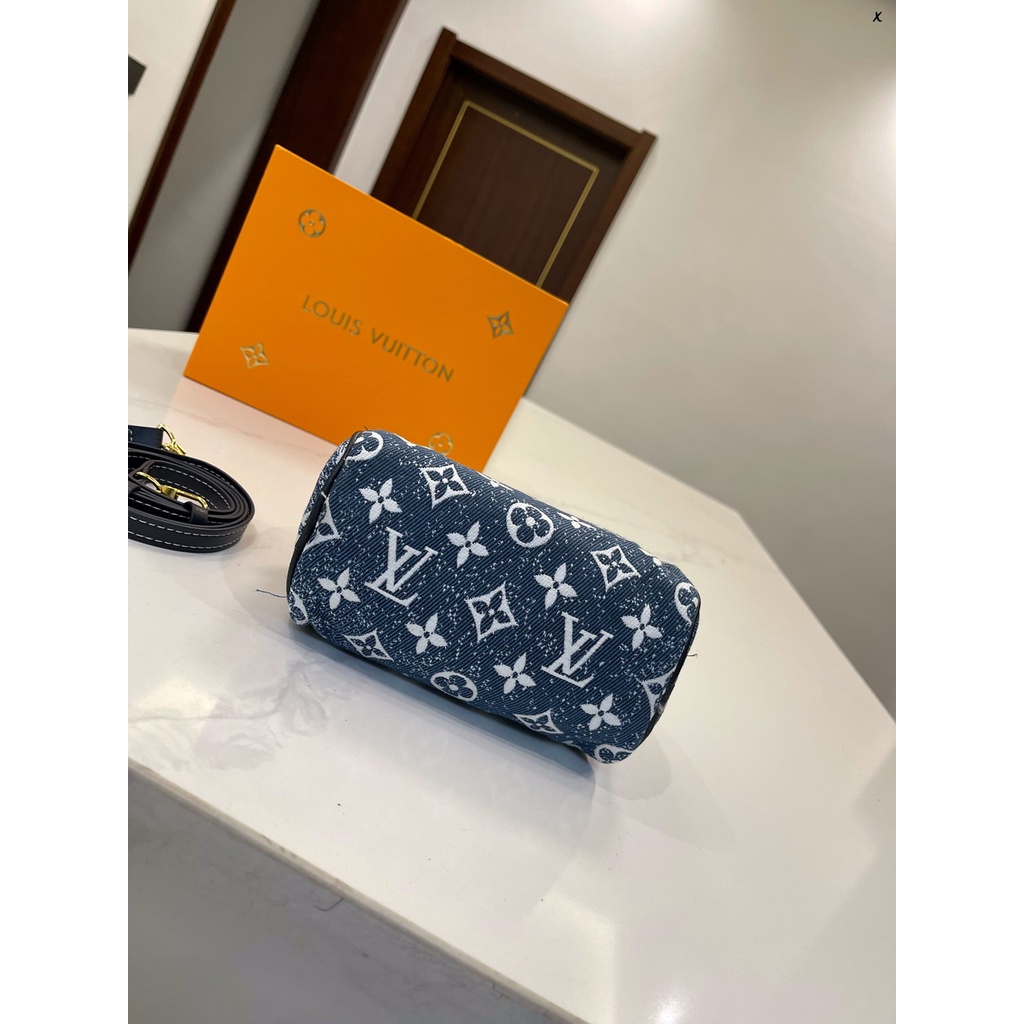 Túi Xách Denim Mini Hình Gối Thời Trang Cổ Điển Dành Cho Nữ