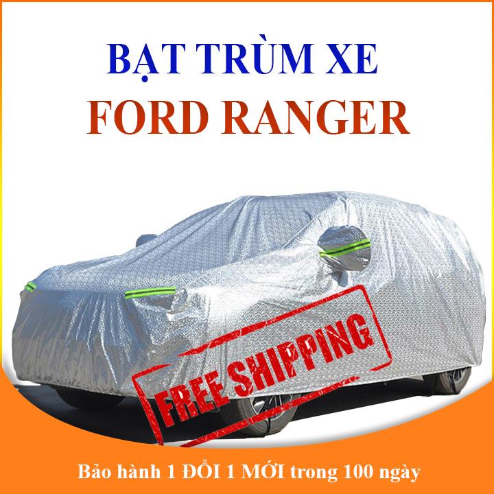Bạt che phủ xe ô tô bán tải Ford Ranger chống nắng mưa, bạt trùm xe ô tô vải dù 3 lớp chống nóng không thấm nước