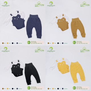Anminaza - body yếm gấu kèm quần cho bé