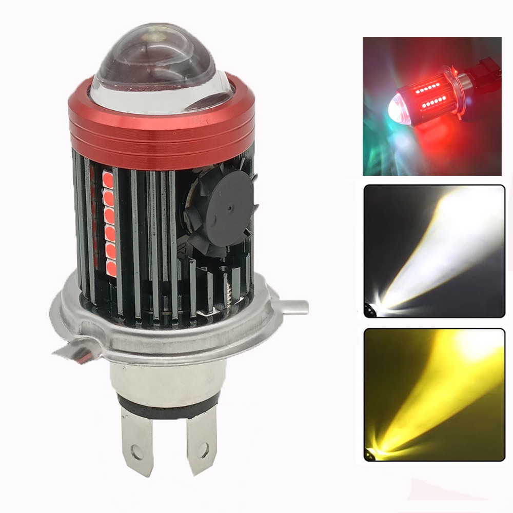 Đèn Pha Led H4 12V Siêu Sáng Chuyên Dụng Cho Xe Mô Tô